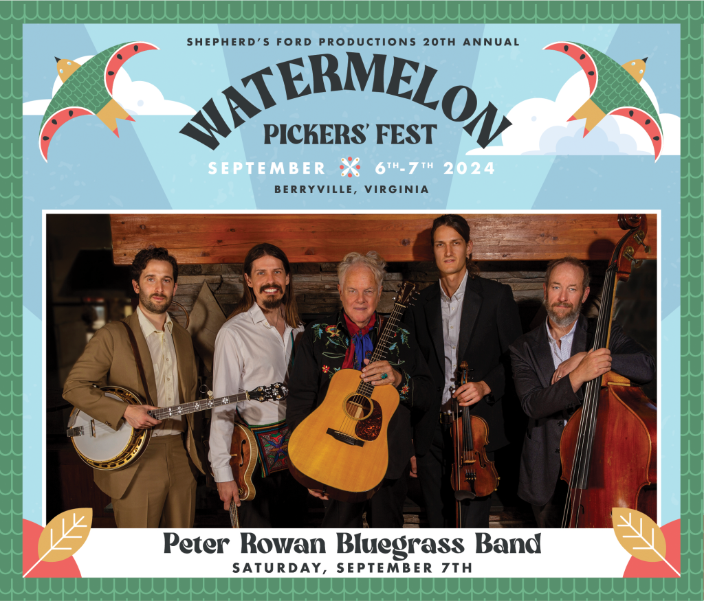 Peter Rowan Bluegrass Band image in WPF 2024 frame