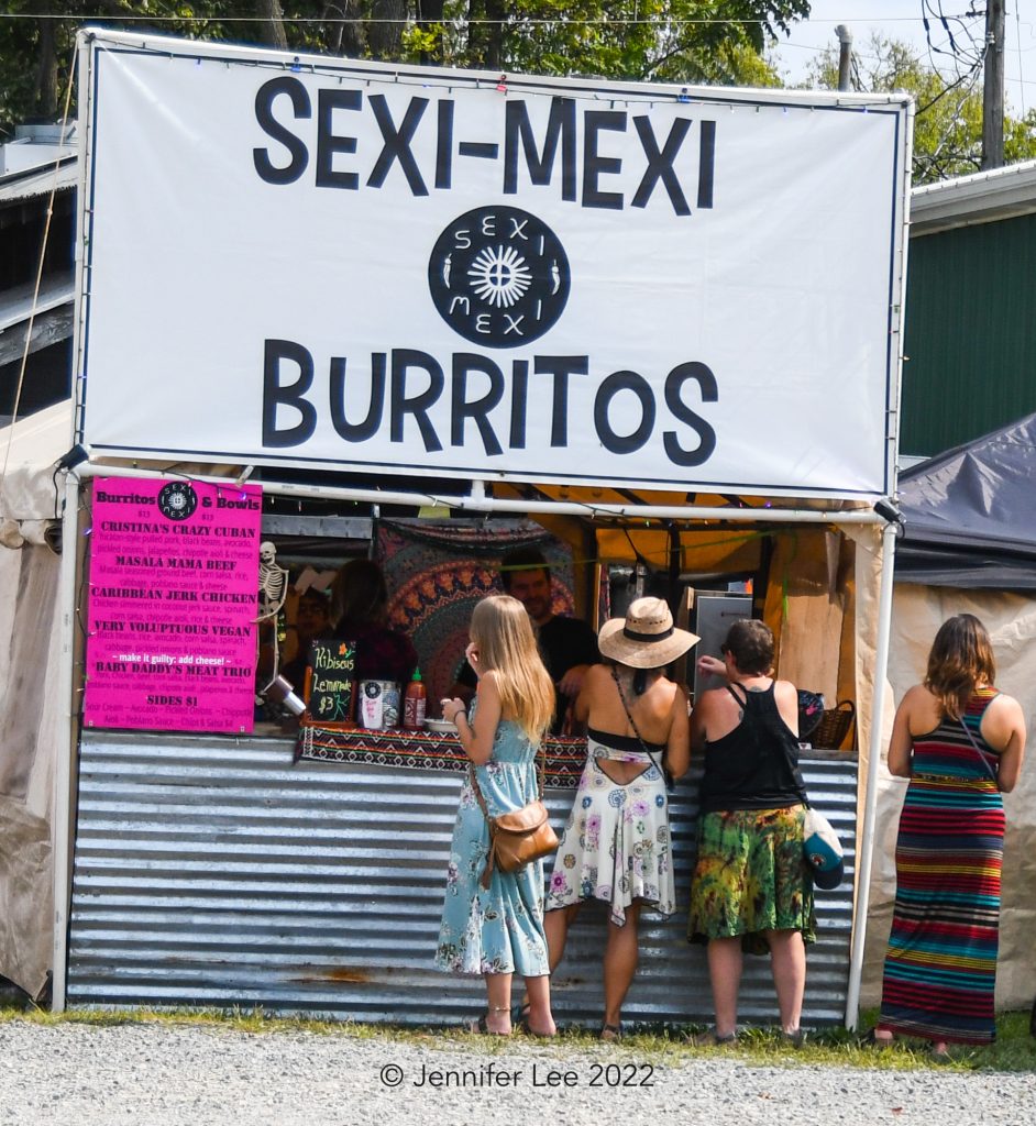Sexi Mexi Burritos stand at the fairgrounds
