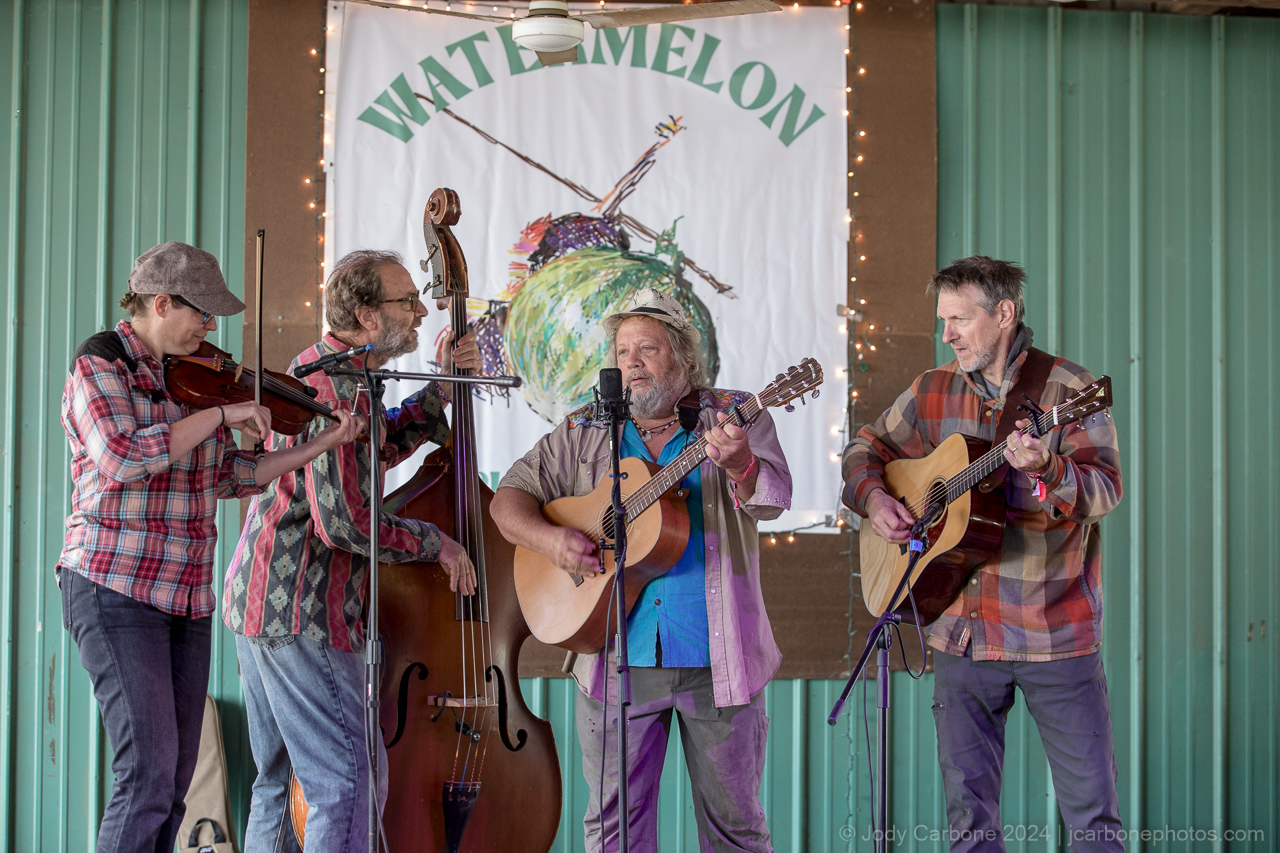 Picking Contest participants perform in the Dance Barn at Watermelon Pickers Fest 2024