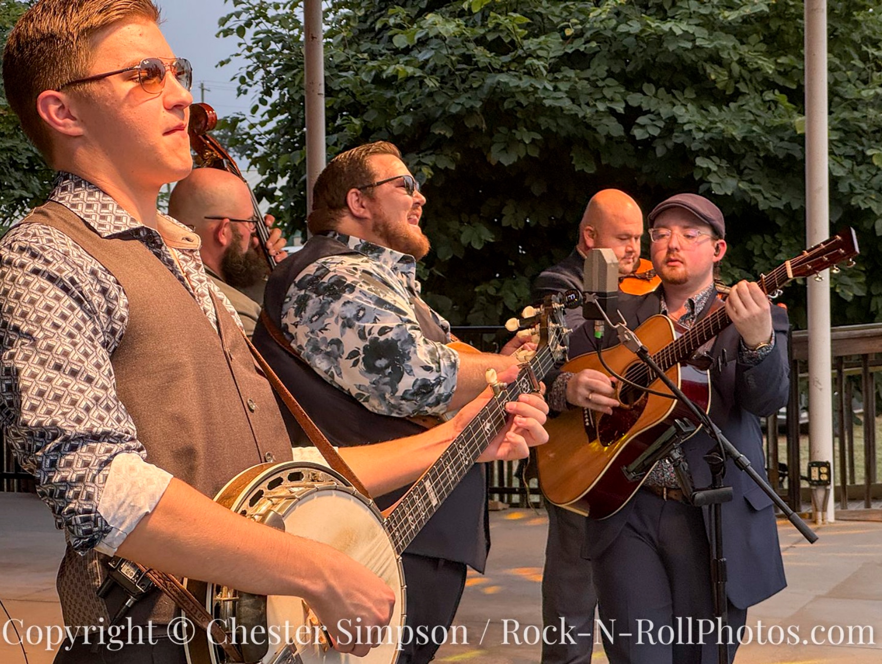 Seth Mulder and Midnight Run – photo by Chester Simpson Seth Mulder and Midnight Run performing on the 2025 Watermelon Pickers' Fest mainstage